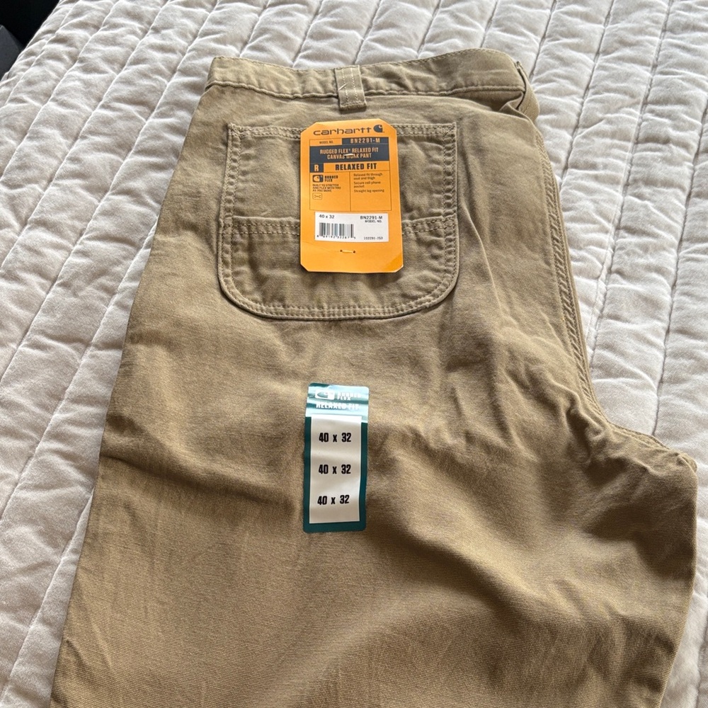Carhartt Men's Tan rugged flex Pants 40x32